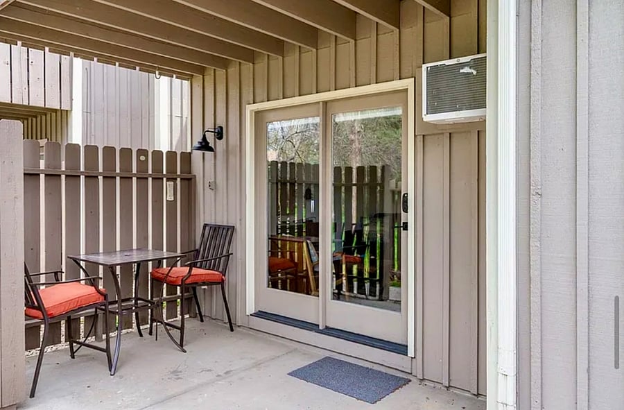 Private patio