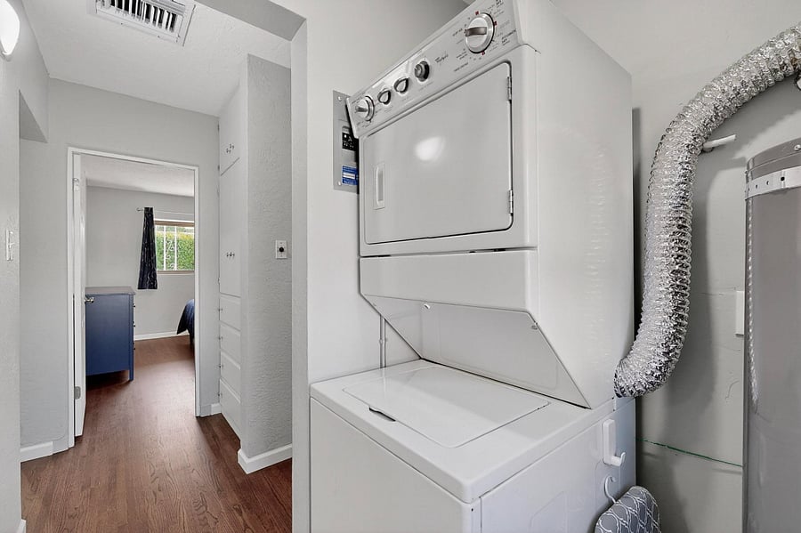 Full-size washer/dryer in apartment