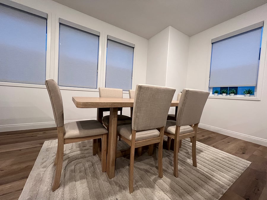 Dining set on second floor