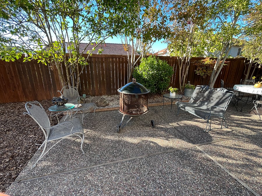Outdoor firepit, available for use!