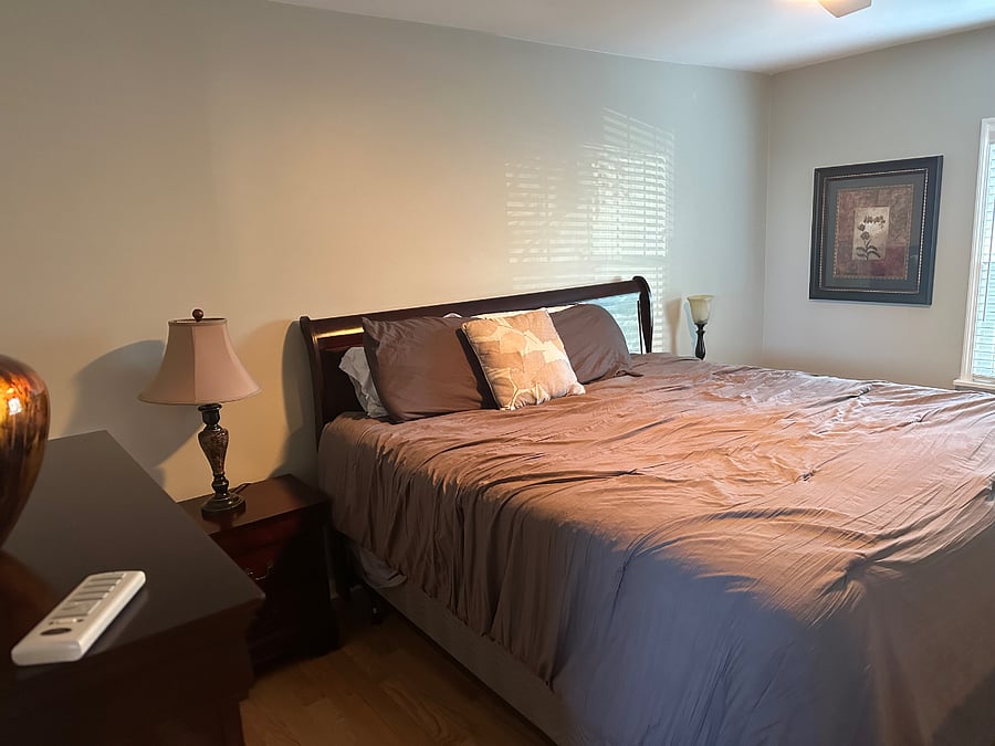 Another view of upstairs, King bedroom