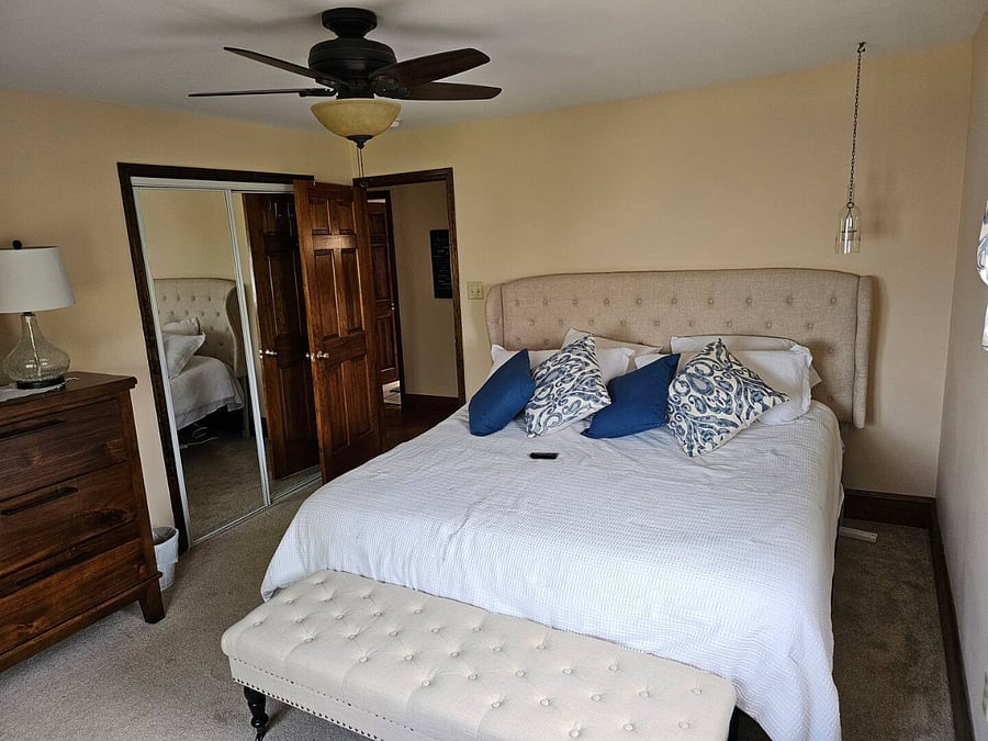 Large Bedroom with adjustable bed