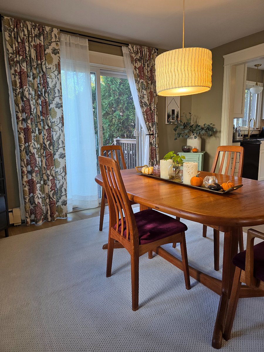 Dining room view of slider to backyard deck