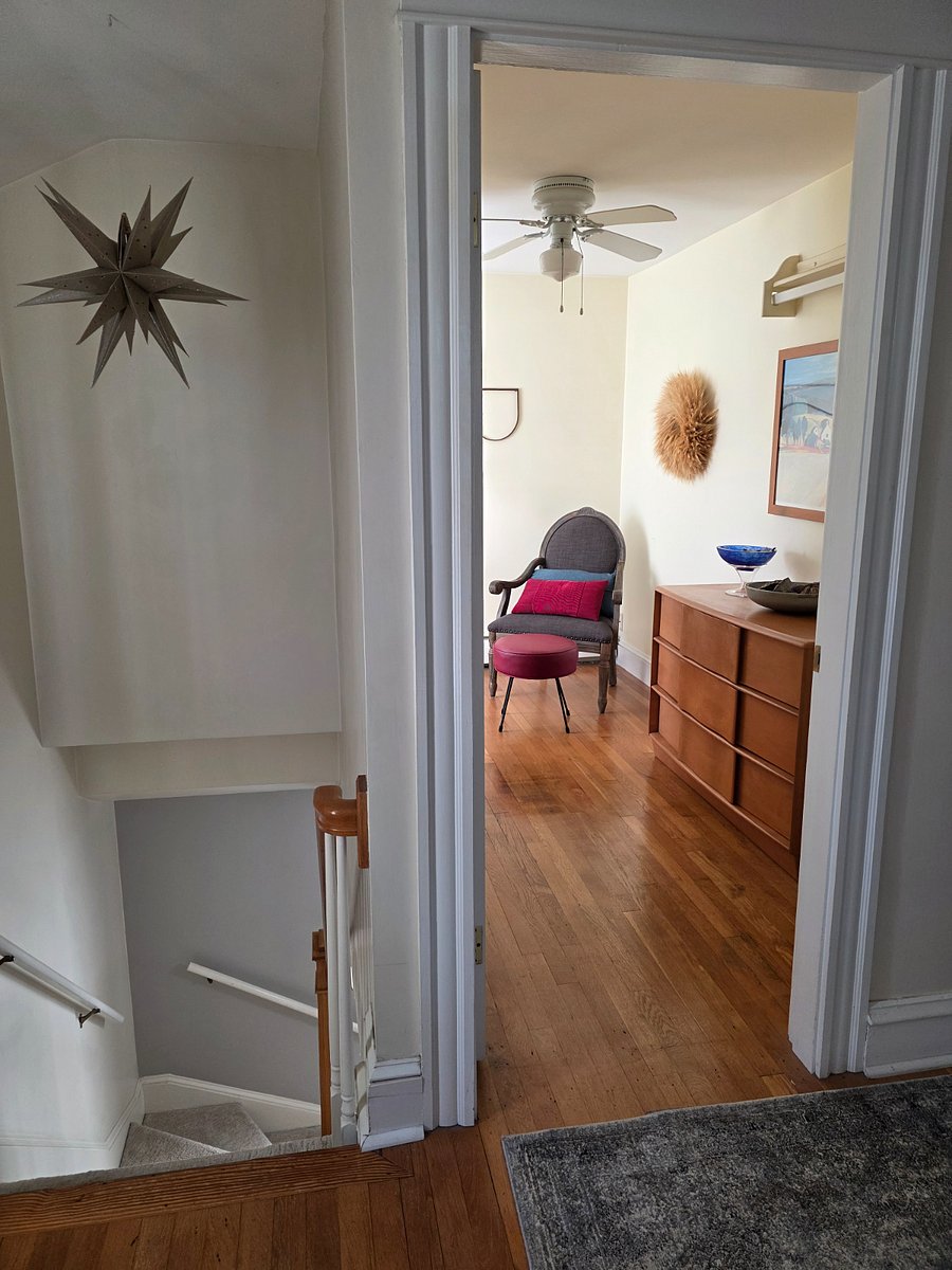 View of prayer/meditation room from upstairs landing