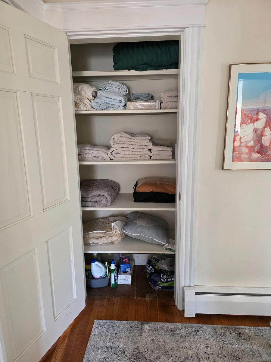 upstairs linen closet detail