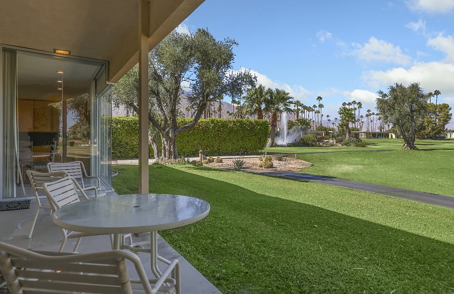 Back Patio open to golf course