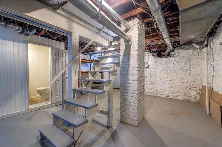 1/5 bath in basement