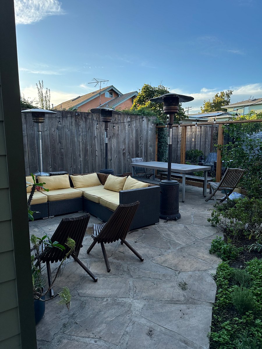 Backyard shared with owners
