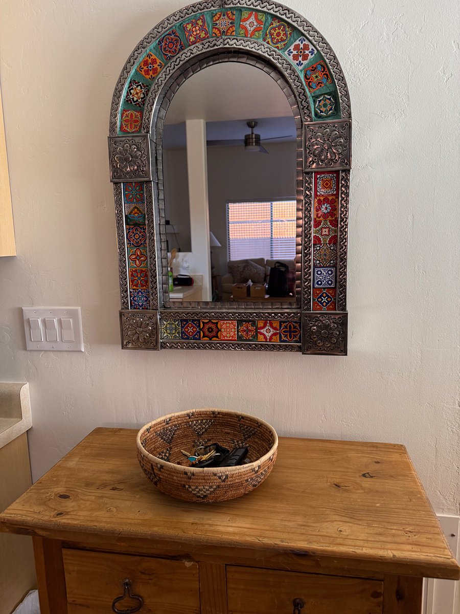 Mexican mirror in the kitchen