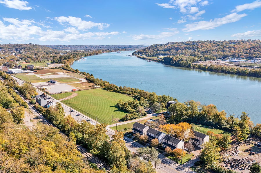 Scenic Riverside Drive location just minutes from downtown Cincinnati enjoy peaceful walks, river views, and easy access to parks and hospitals.