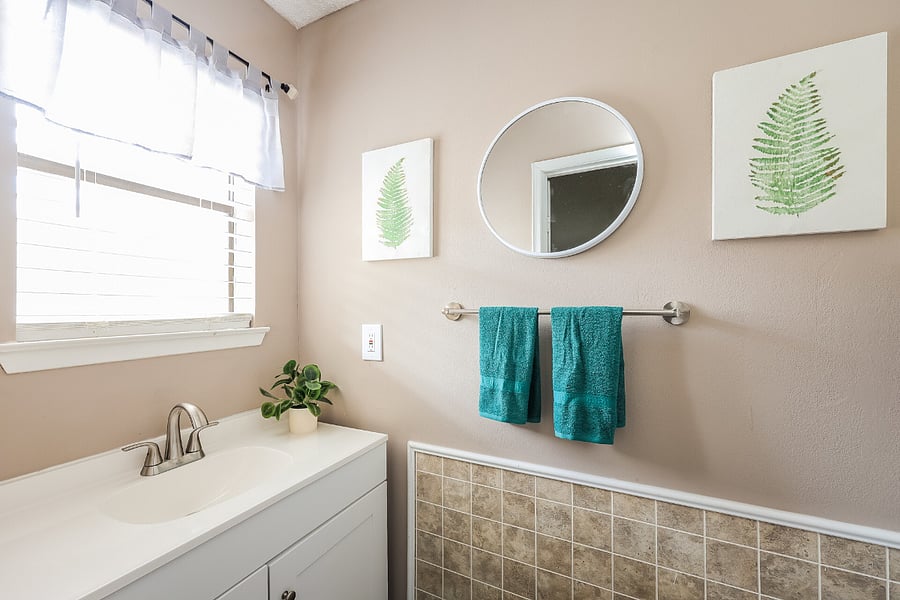 Half bathroom located on the main floor for added convenience.