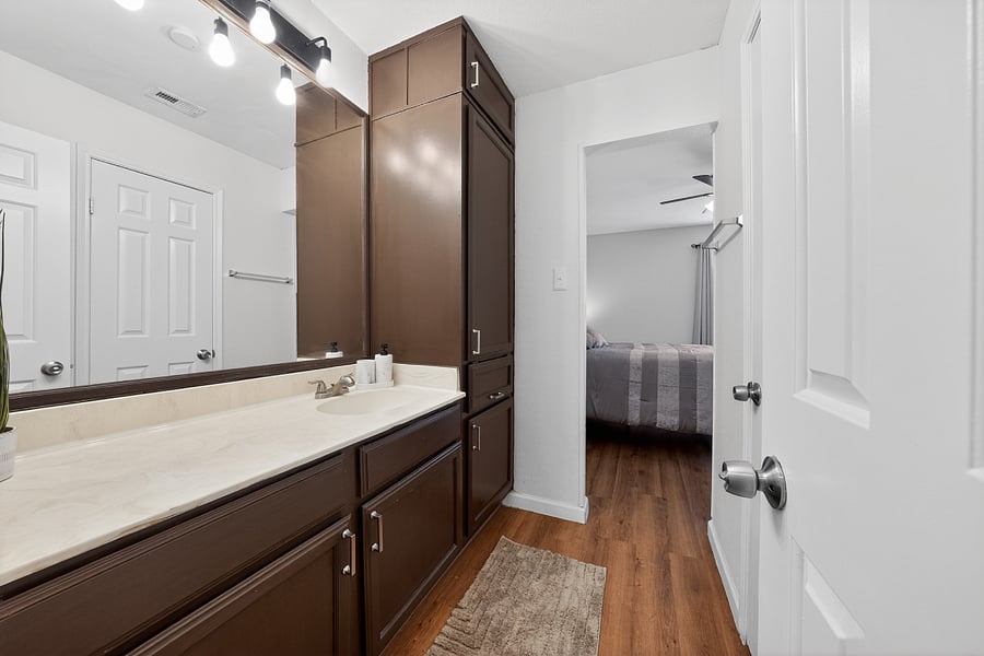 Second private vanity each bedroom has its own