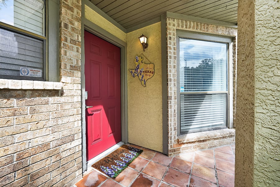 Welcome home private entrance with keyless entry