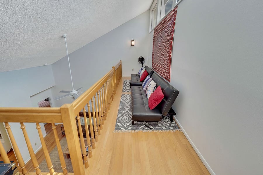 2nd floor loft overlooking Living Room