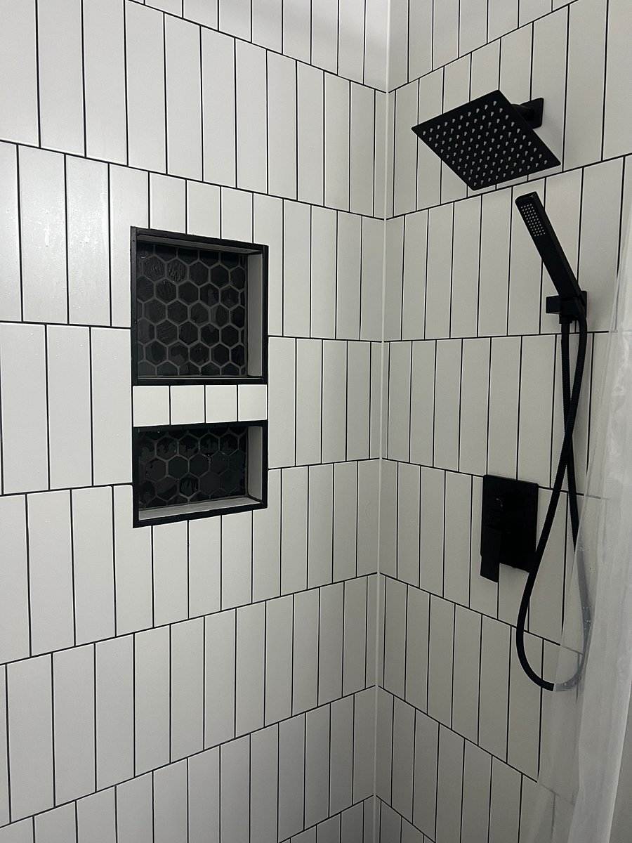 Custom Tile Shower in Bathroom 2.