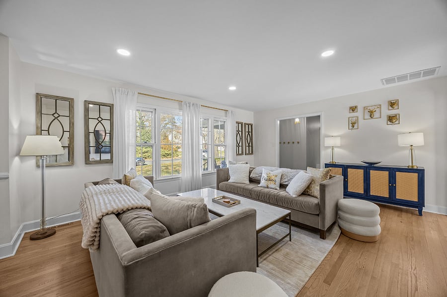 Family Room with a view to the front door.