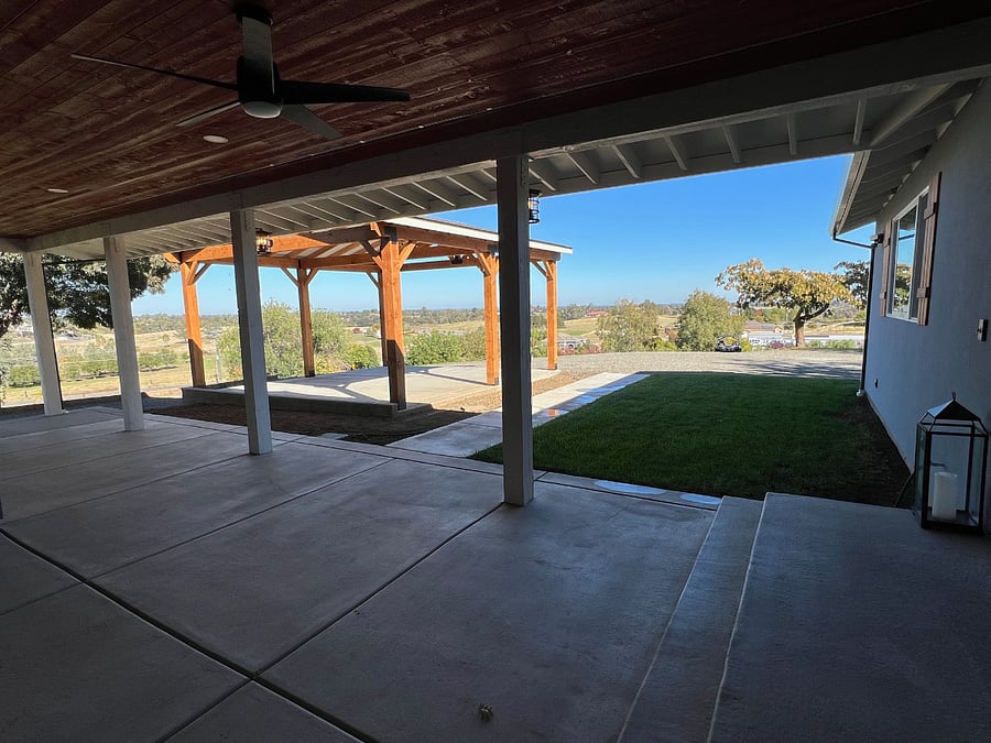 Looking at view from covered front porch 360 views from house