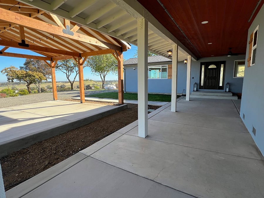 Covered front porch