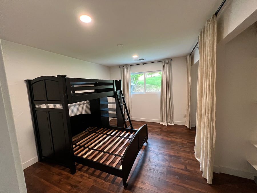 Third bedroom 12 x 13. The dual closet.