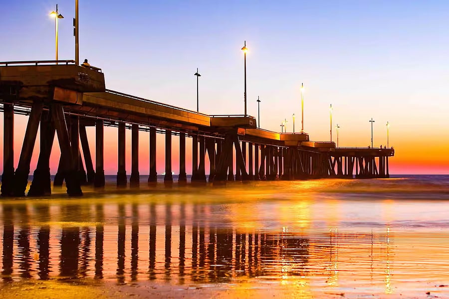 Venice Pier is right down the street