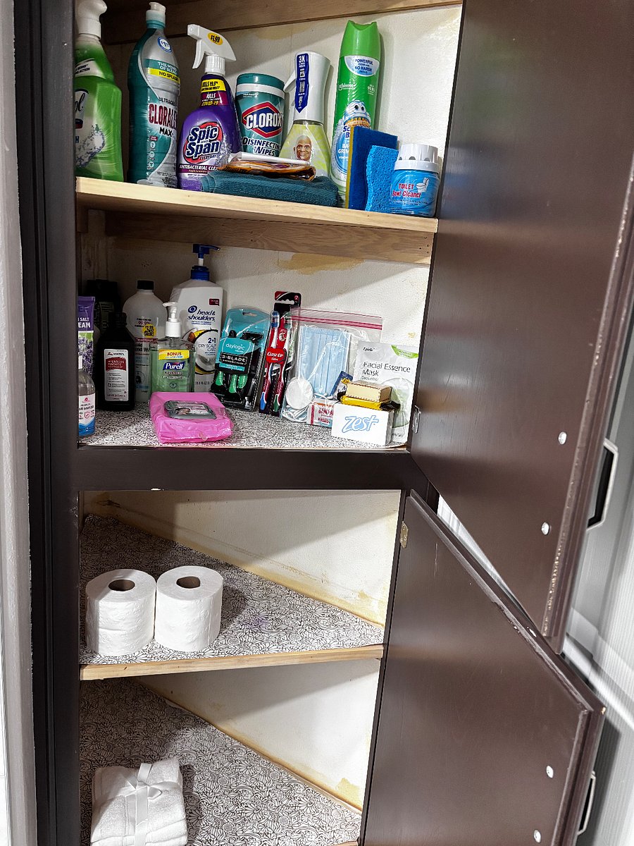 Guest Private bathroom with storage closet