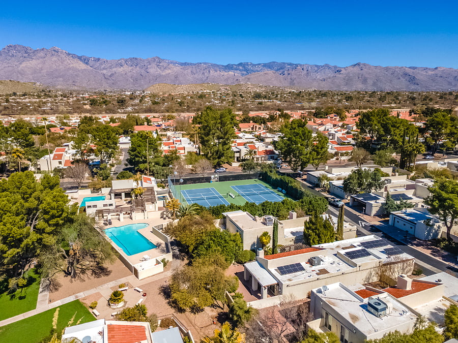 Community Birds Eye View of Amenities