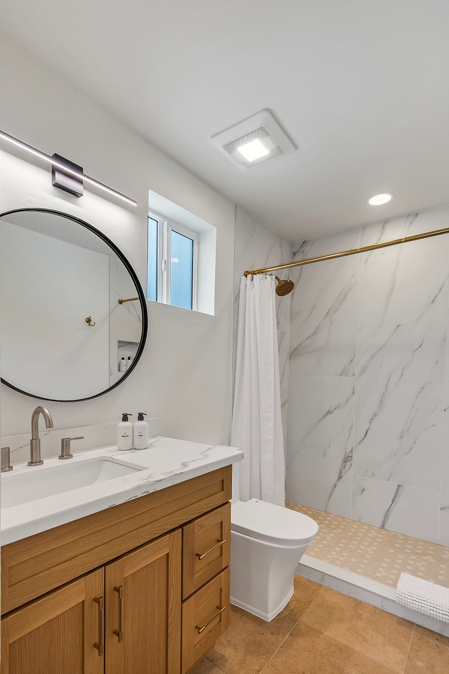 Upstairs Bathroom with Walk-In Shower