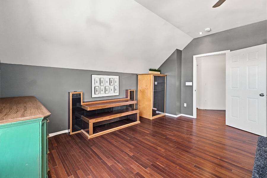 Ample storage and smart tv in the 4th bedroom.