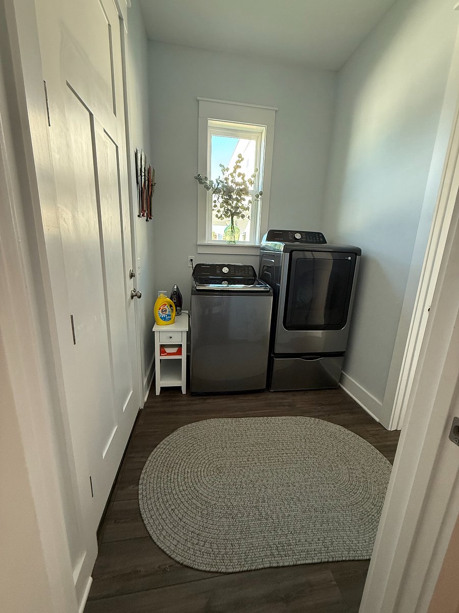 Laundry room with washer and dryer