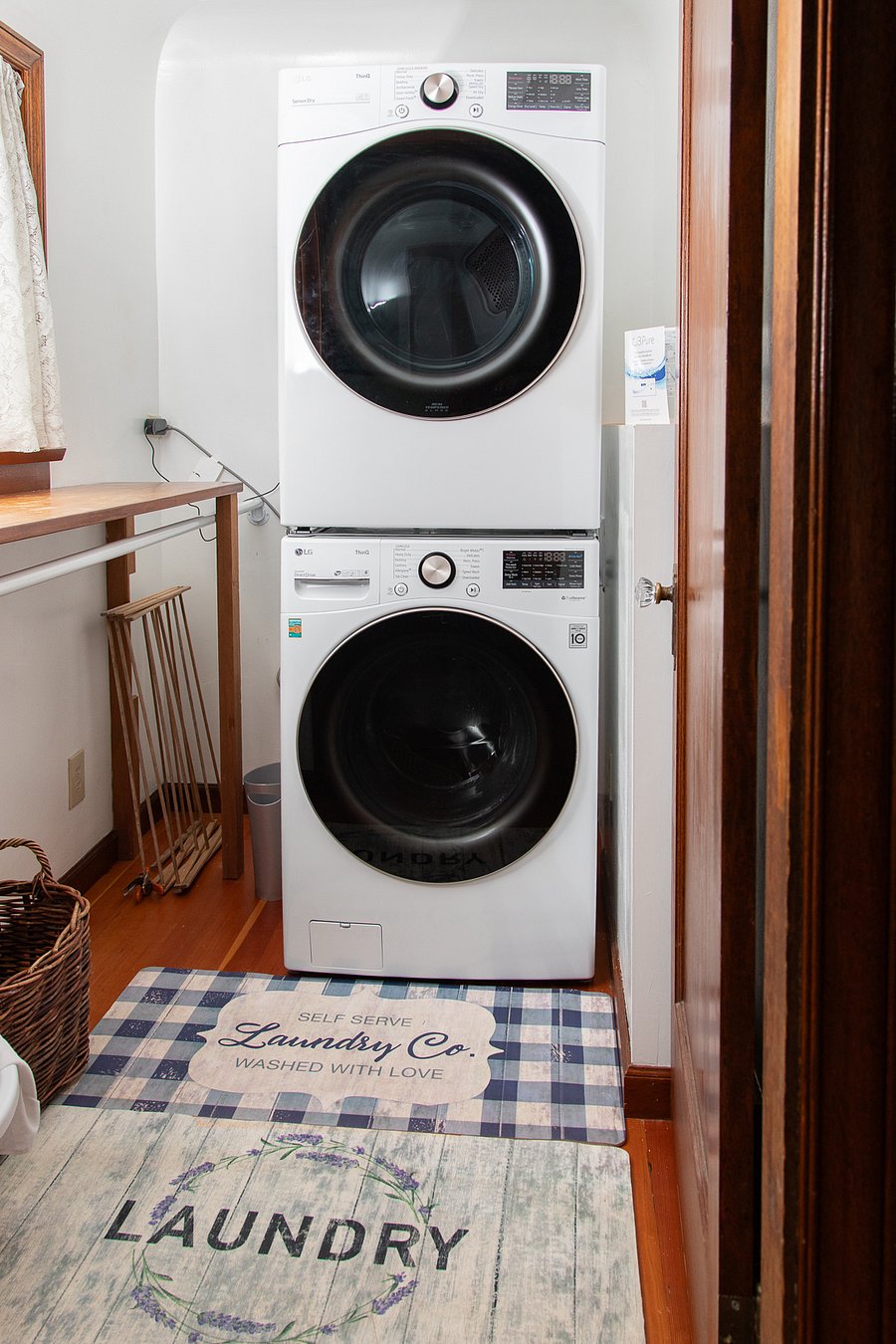 Laundry with O3 ozone system that disinfects and cleans without detergent. Perfect for MCS sensitive individuals.