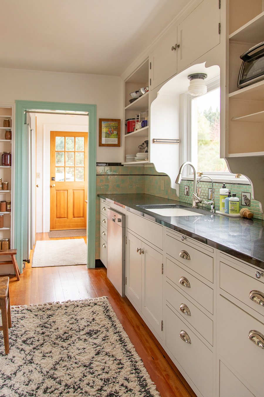 Remodeled kitchen with dishwasher