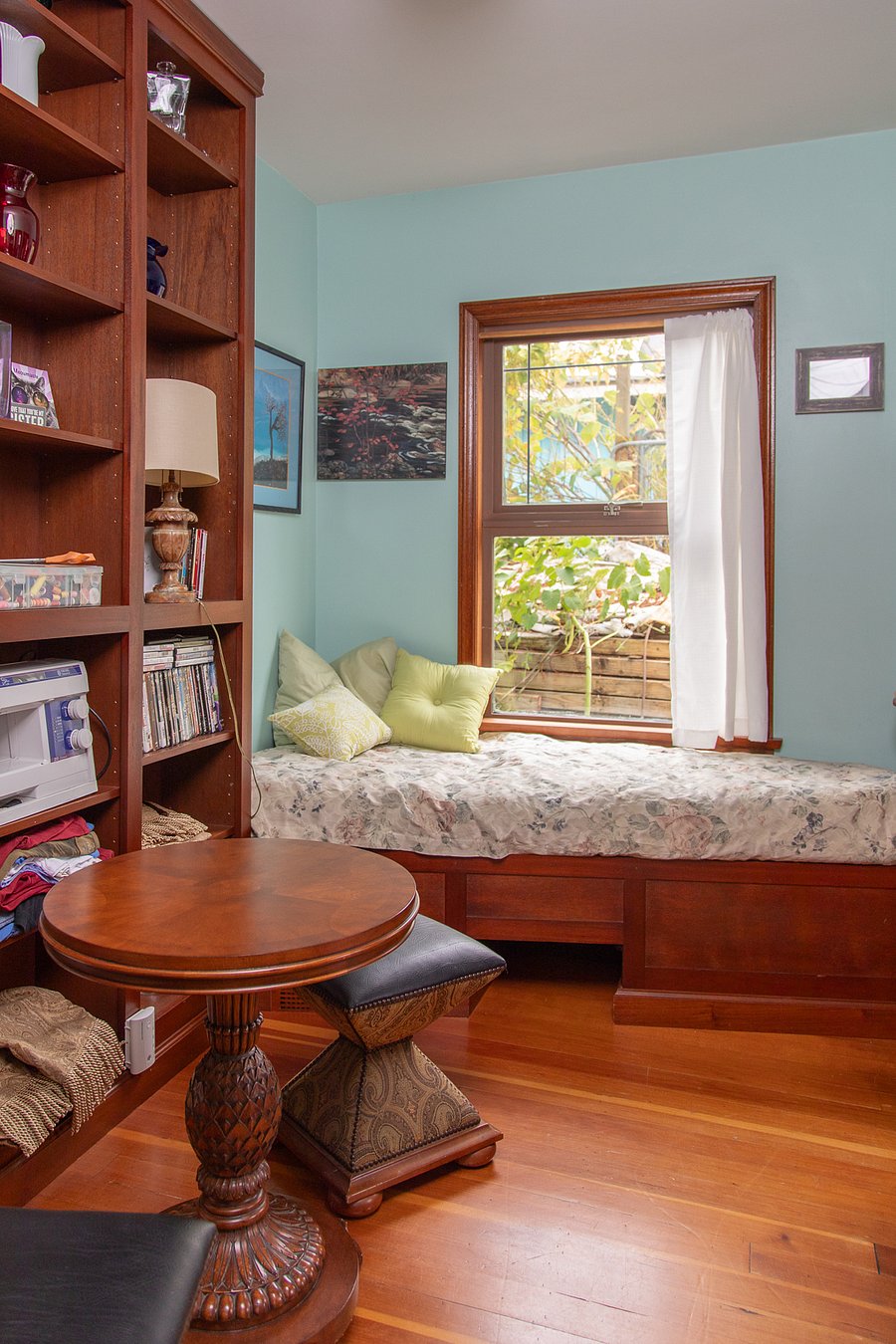 Fold your laundry or just lounge on the daybed in the library