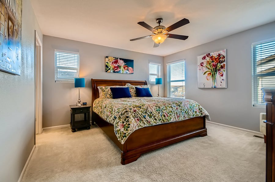 Primary bedroom with King Bed.