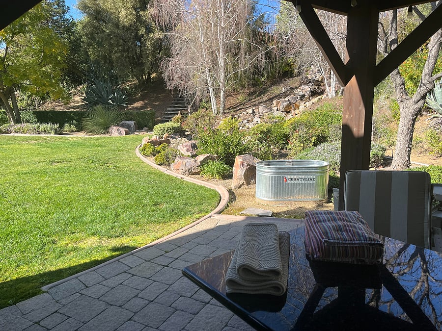 View from private patio