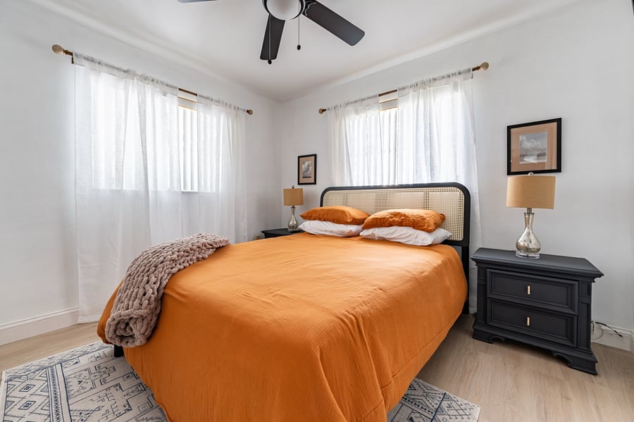 Second bedroom comes with a Nectar-brand queen size bed.