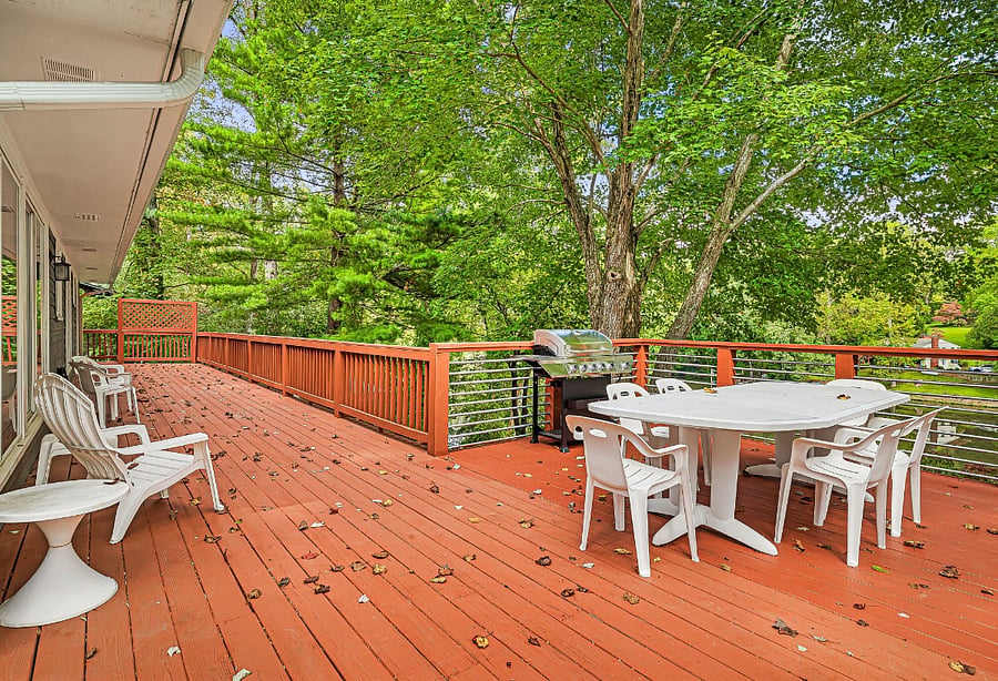 Deck w/ Gas Grill, Seating & Dining Area