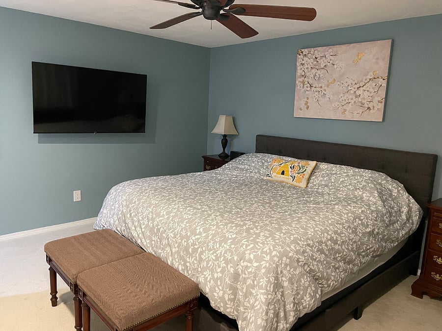 Master bedroom/TV