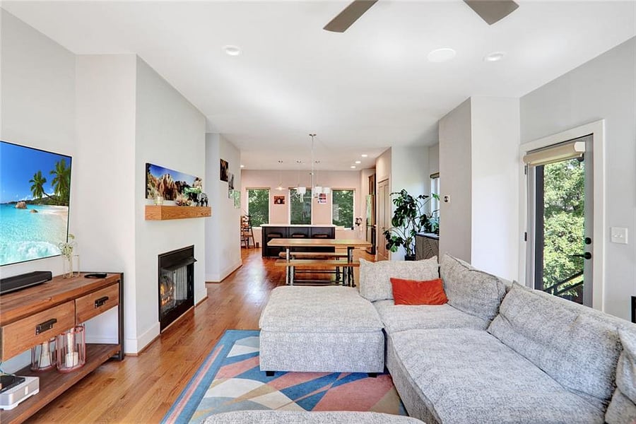 Open Living Space; Lots of natural light