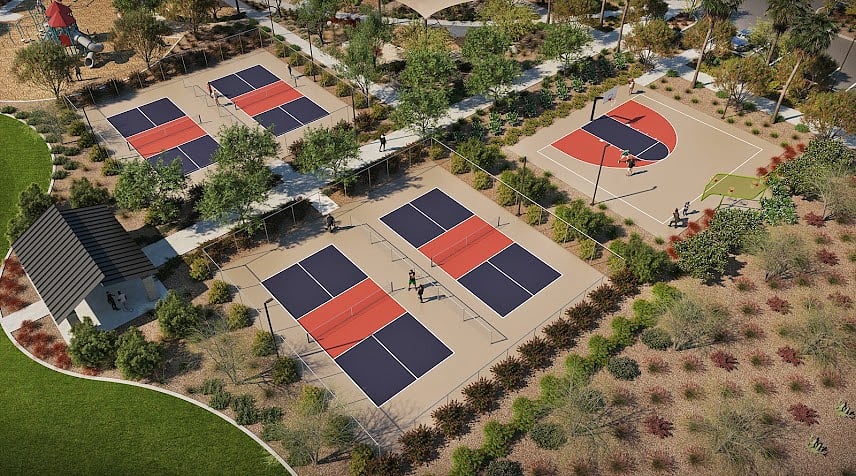 Community Pickle Ball courts 