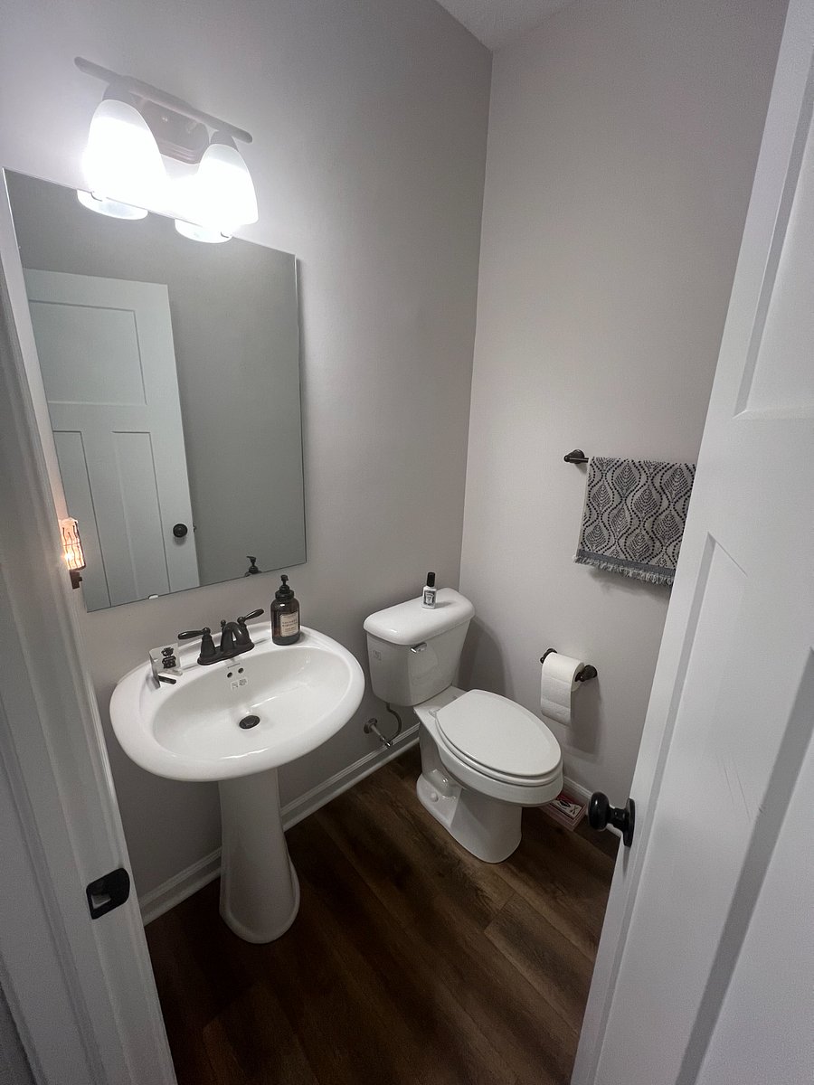 0.5 bath off hallway to left