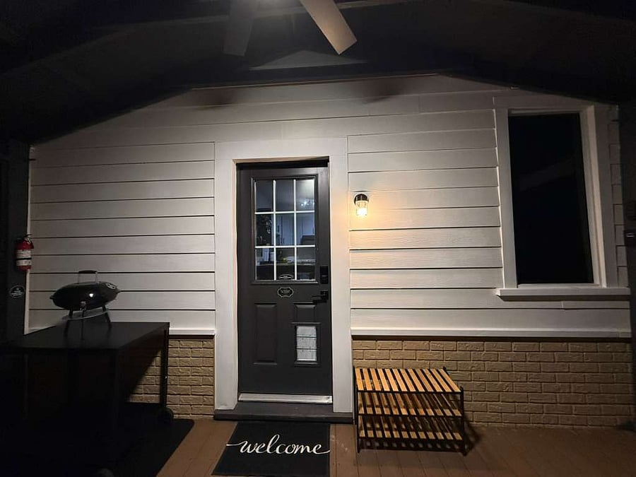 Porch front door entrance 