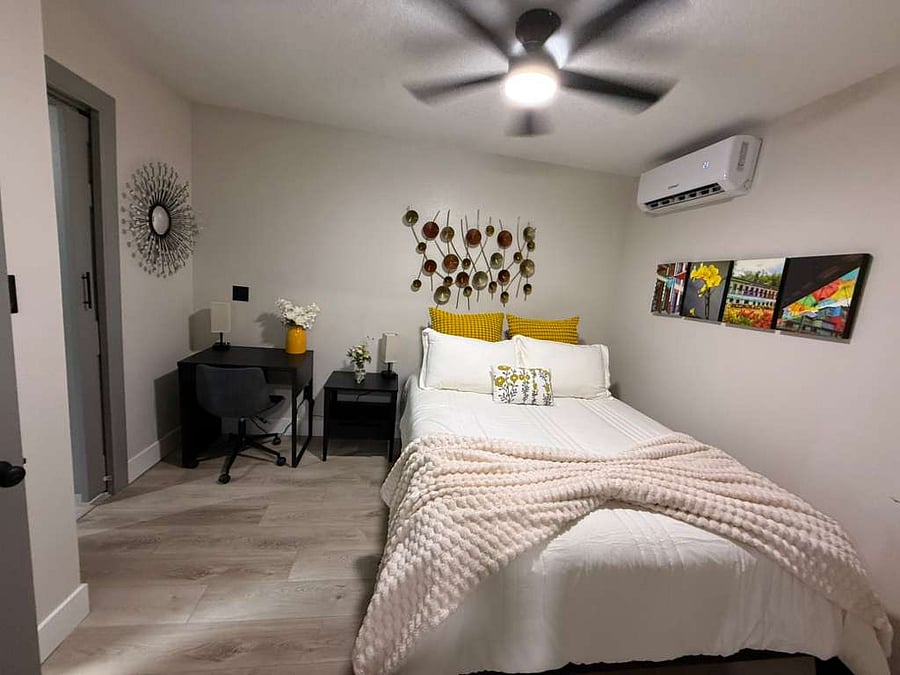 Bedroom with Small office space 