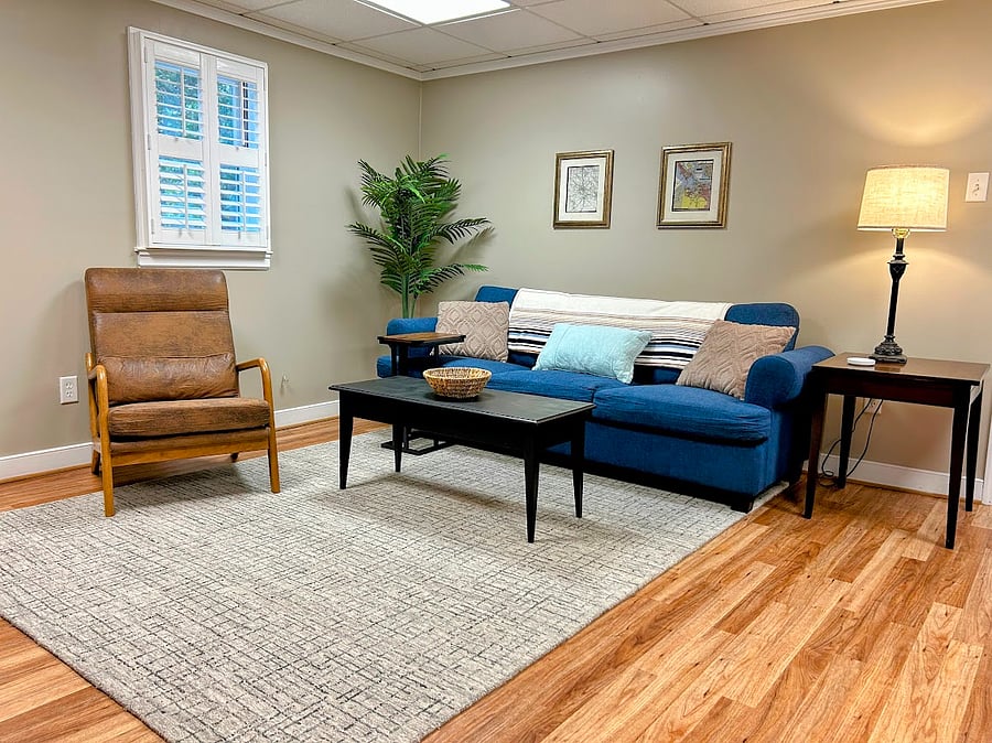 living room-front entrance view