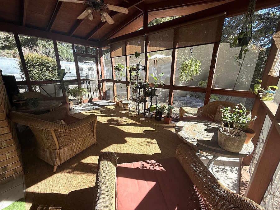Amazing Screened In Porch, morning light