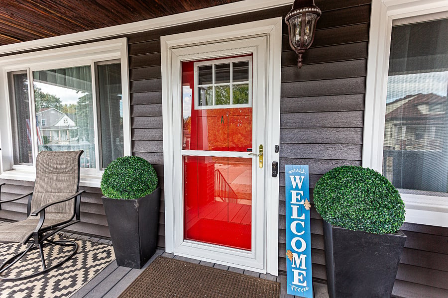 Apt. A Main Entrance.  Charming front porch.