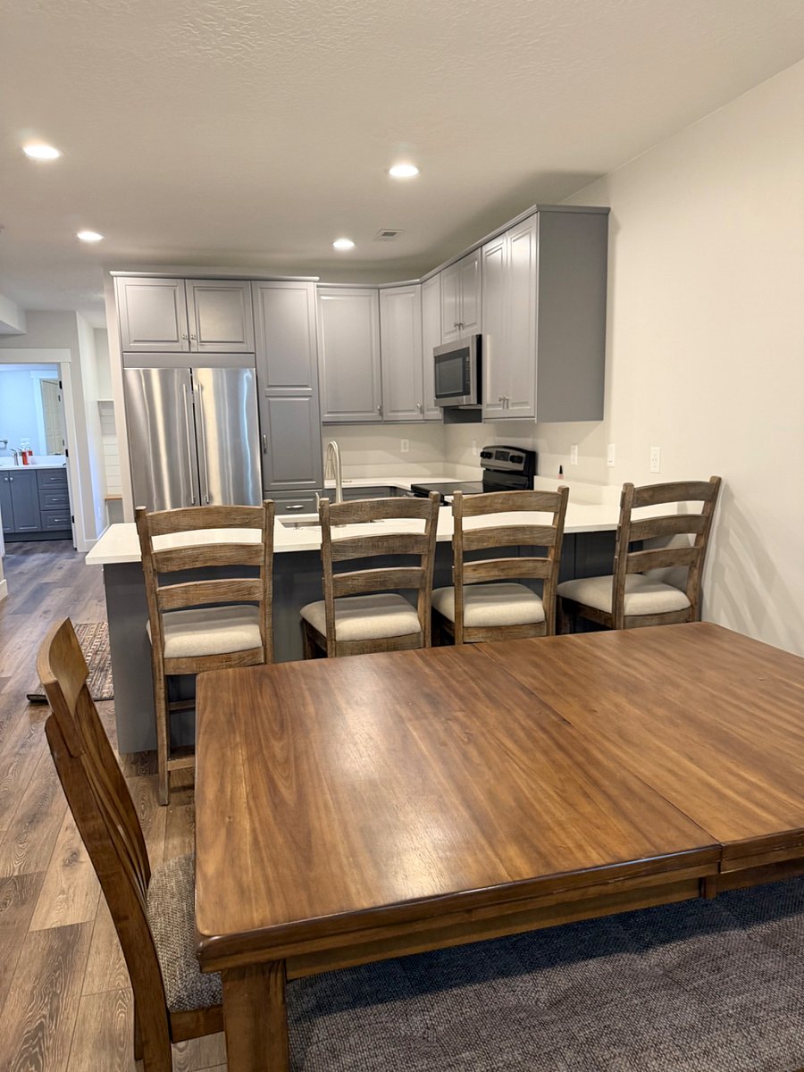 Kitchen table. It can extend for a larger crowd.