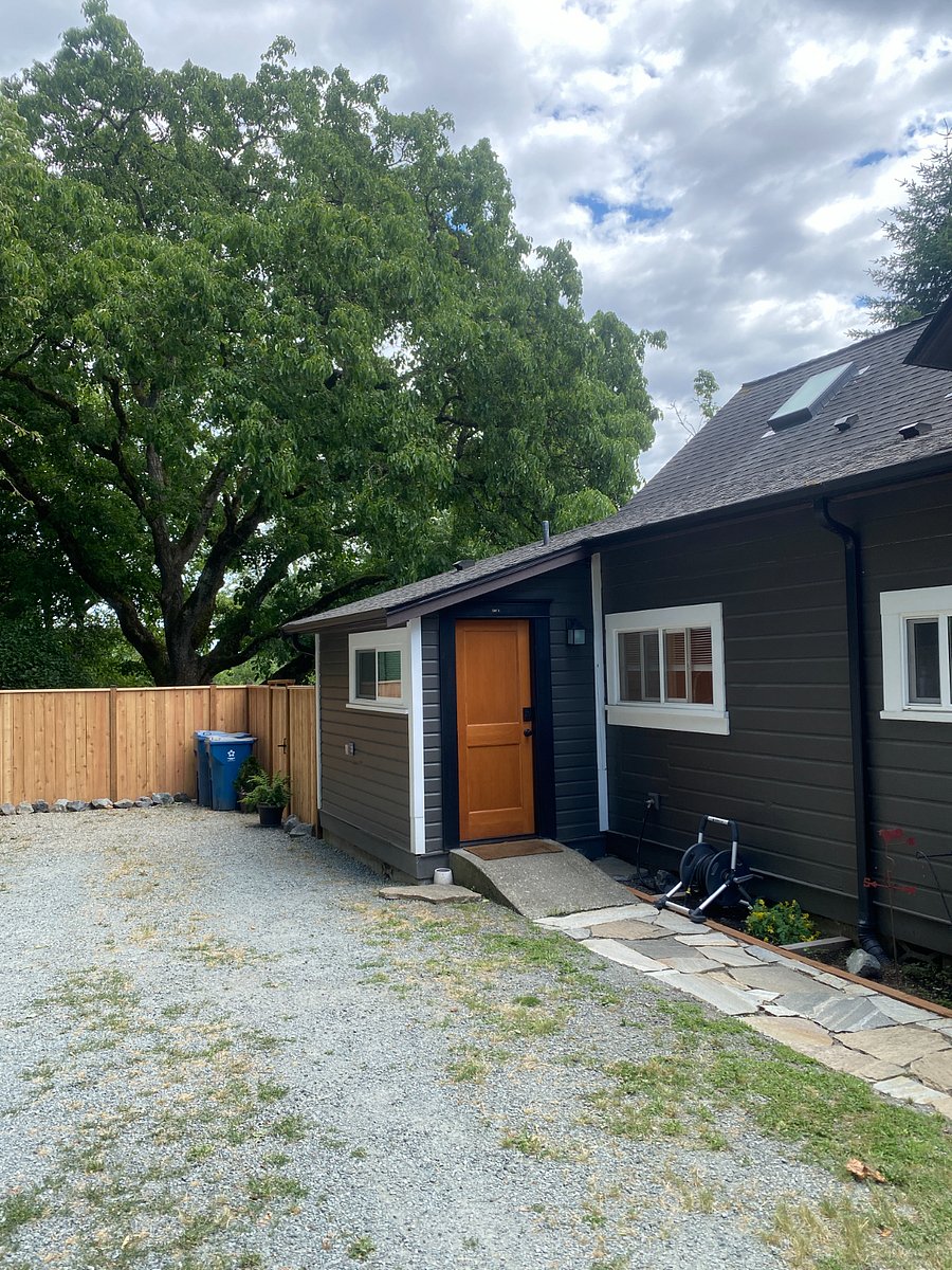 Side door access with keypad - parking is here too.