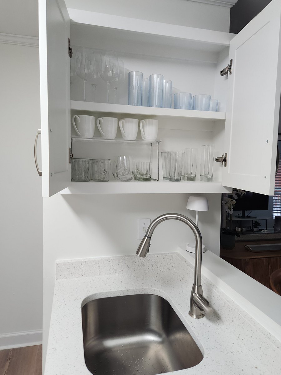 A variety of glassware and plastic for the pool