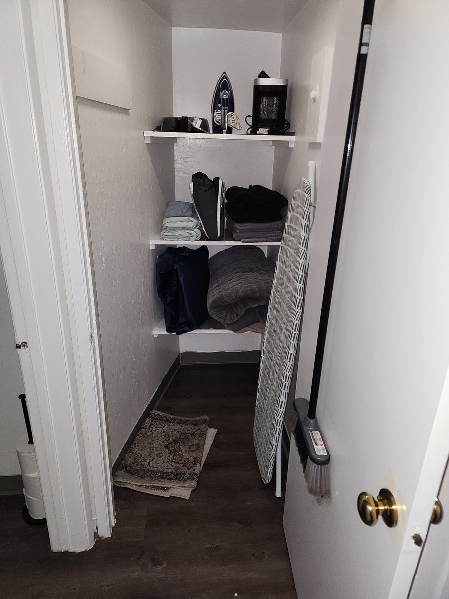 Hall Closet with extra amenities
