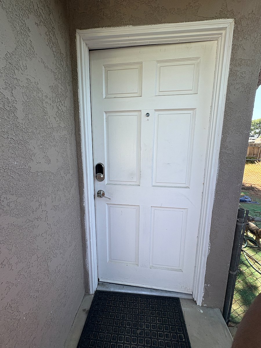 Front Door with key less Entry.